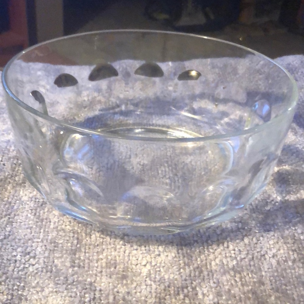 Arcoroc Large Clear Glass Bowl VTG